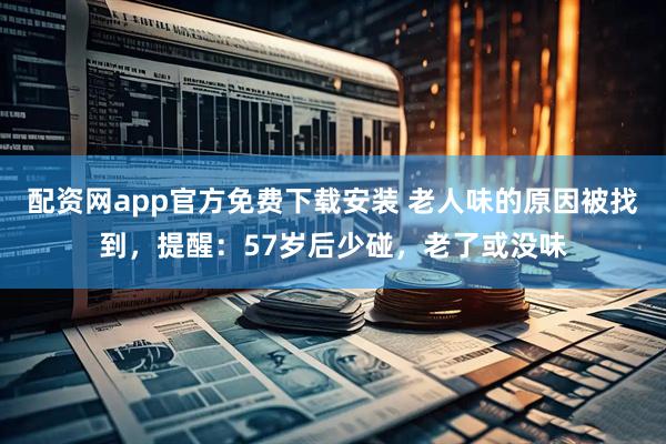 配资网app官方免费下载安装 老人味的原因被找到，提醒：57岁后少碰，老了或没味